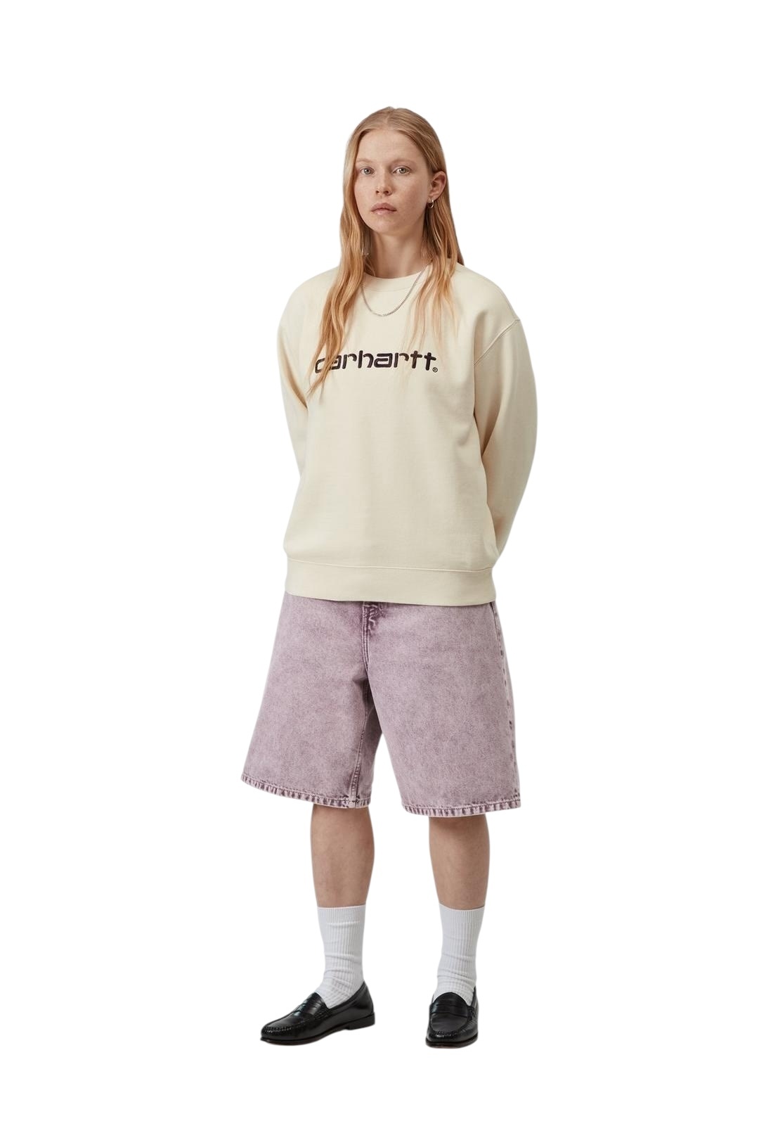 Carhartt WIP W' Brandon Short - Cozy Purple (Chalk Wash)