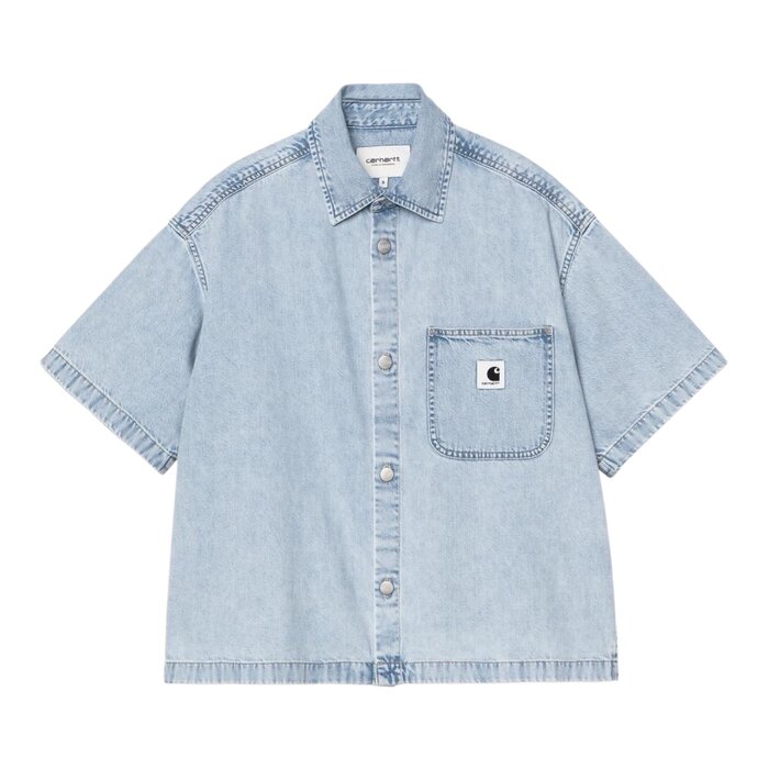 Carhartt WIP W' S/S Lovilia Shirt - Blue Stone Bleached