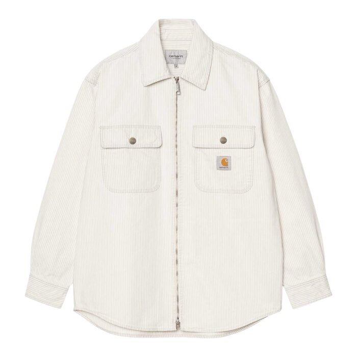 Carhartt WIP Mercer Shirt Jacket - Mercer Stripe Graphite/Wax Bleached