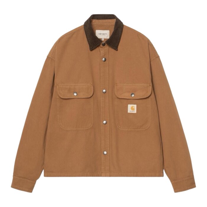Carhartt WIP Prescott Shirt Jacket - Hamilton Brown/ Tobacco (Garment Dyed)