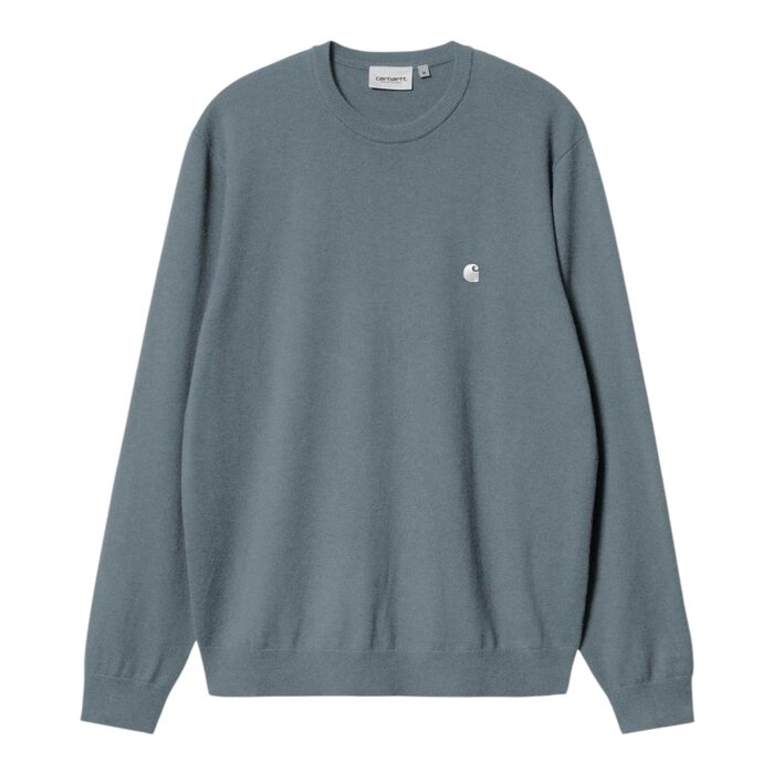 Carhartt WIP Madison Sweater - Velvet Blue/White