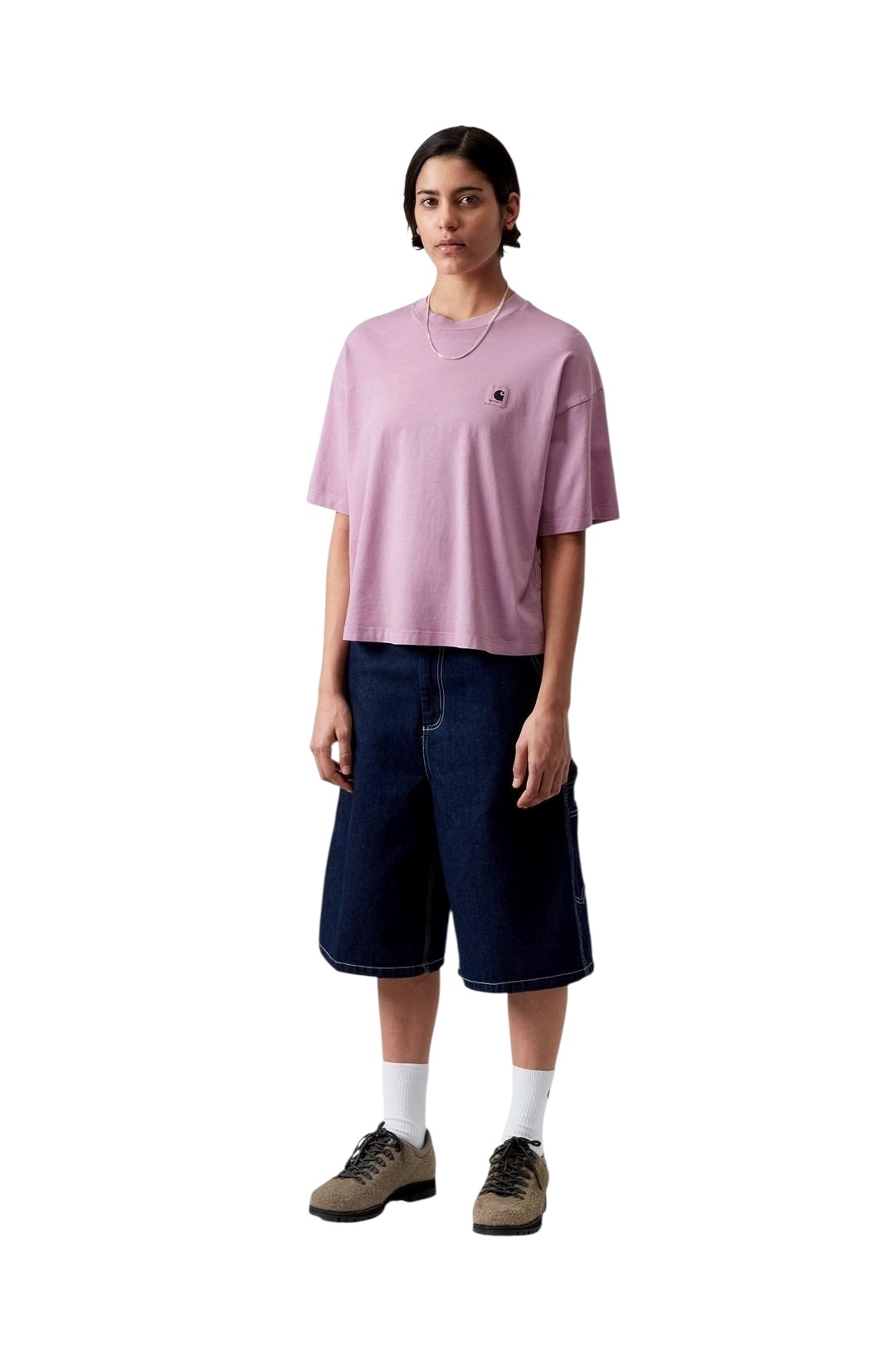 Carhartt WIP W' Nelson T-Shirt - Gentle Purple (Garment Dyed)