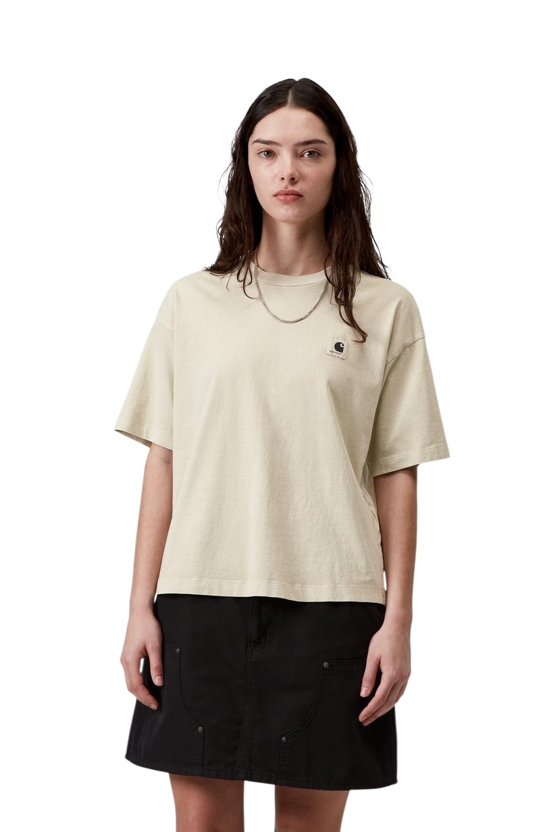 Carhartt WIP W' Nelson T-Shirt - Stone (Garment Dyed)