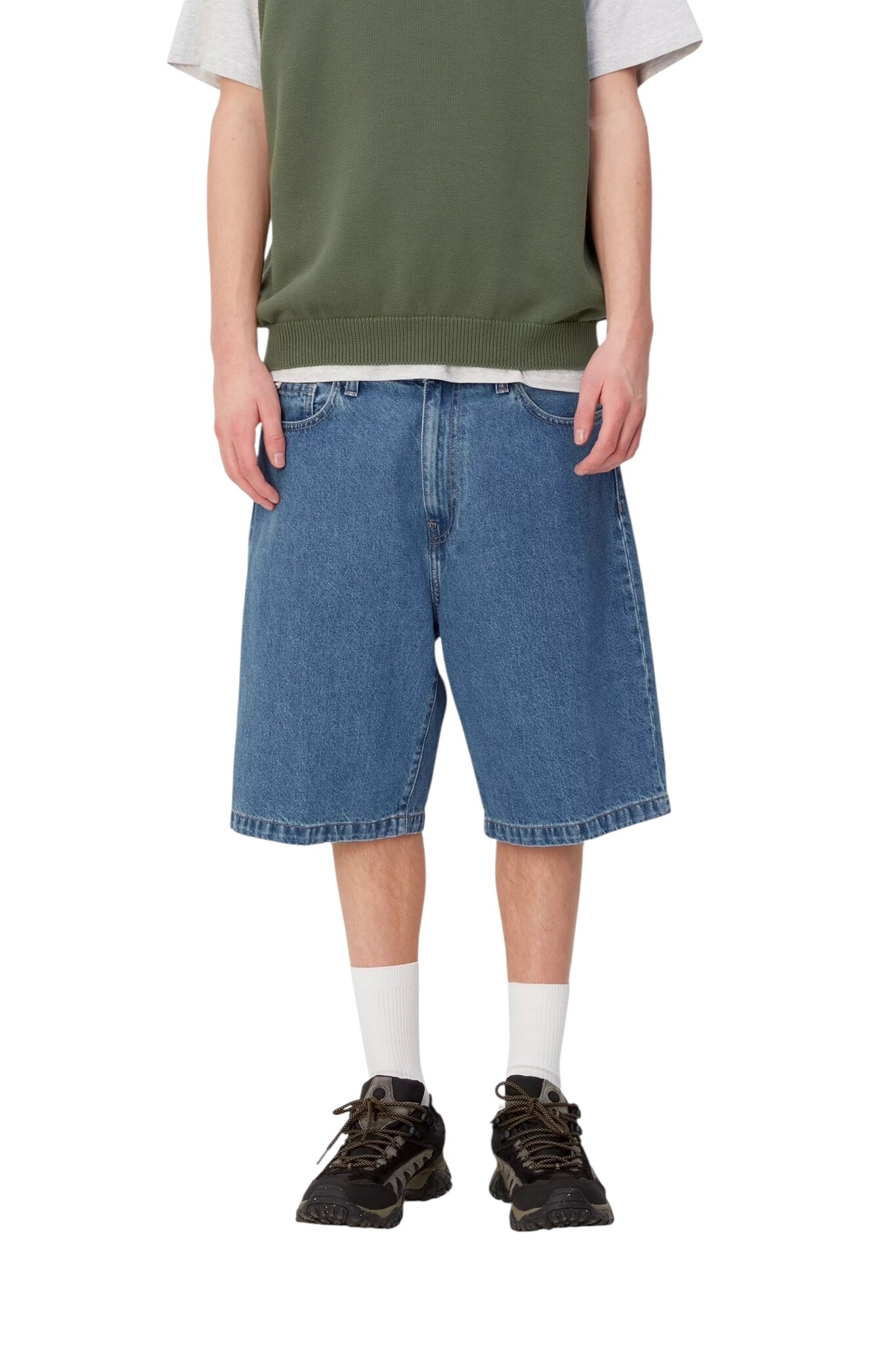 Carhartt WIP Landon Short - Blue (Heavy Stone Wash)