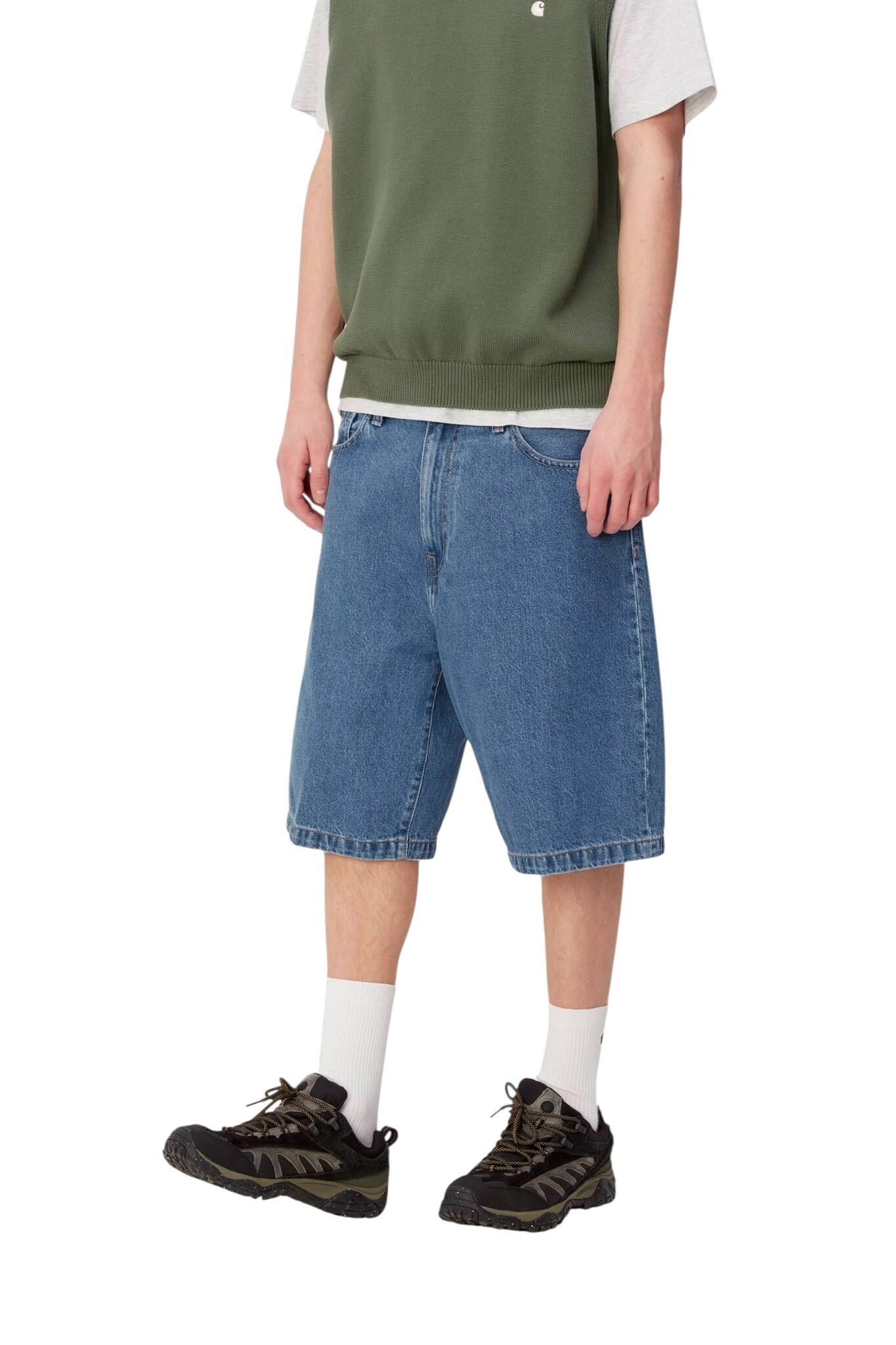 Carhartt WIP Landon Short - Blue (Heavy Stone Wash)