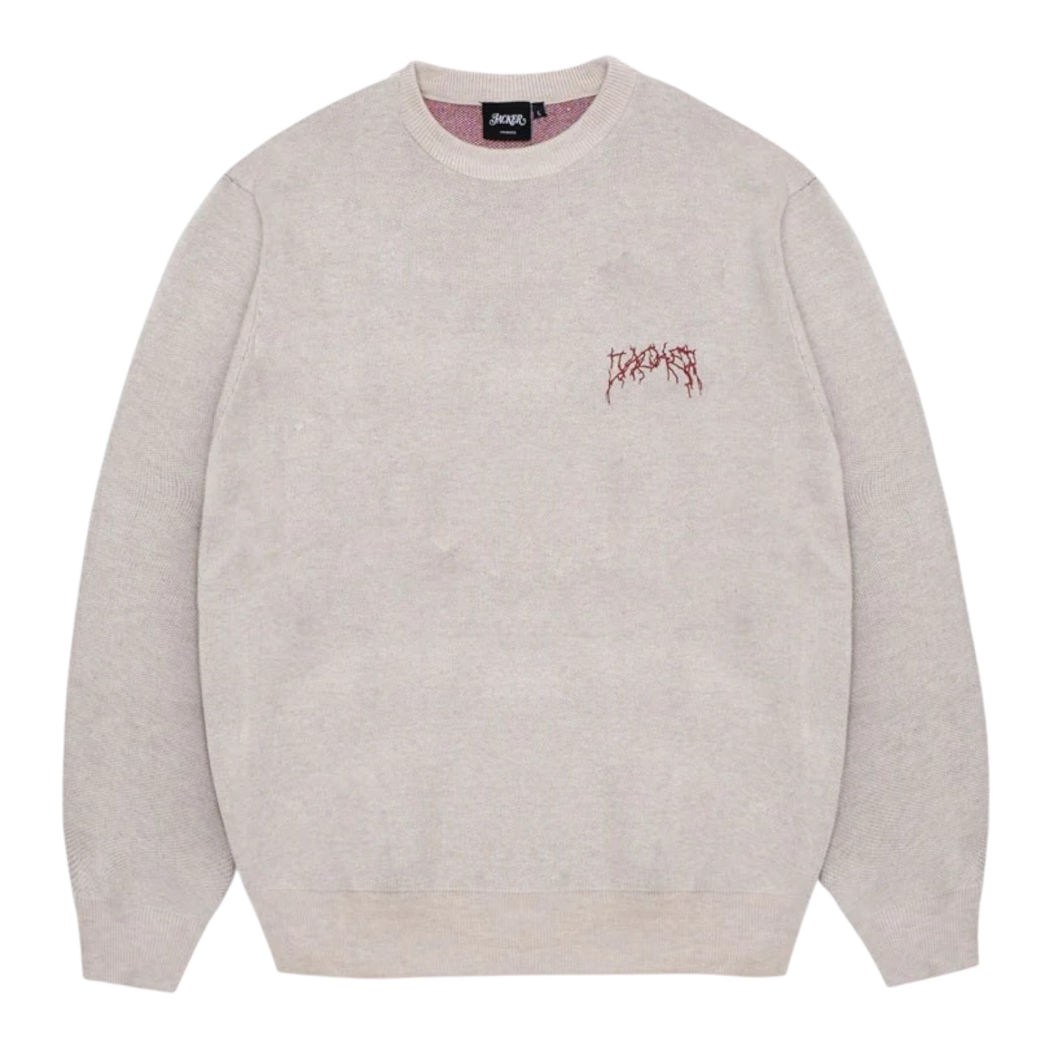 Jacker Skeleton Knit Crewneck - Beige