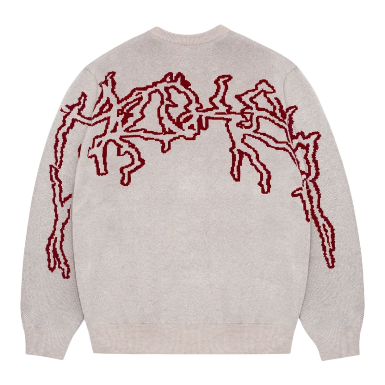 Jacker Skeleton Knit Crewneck - Beige