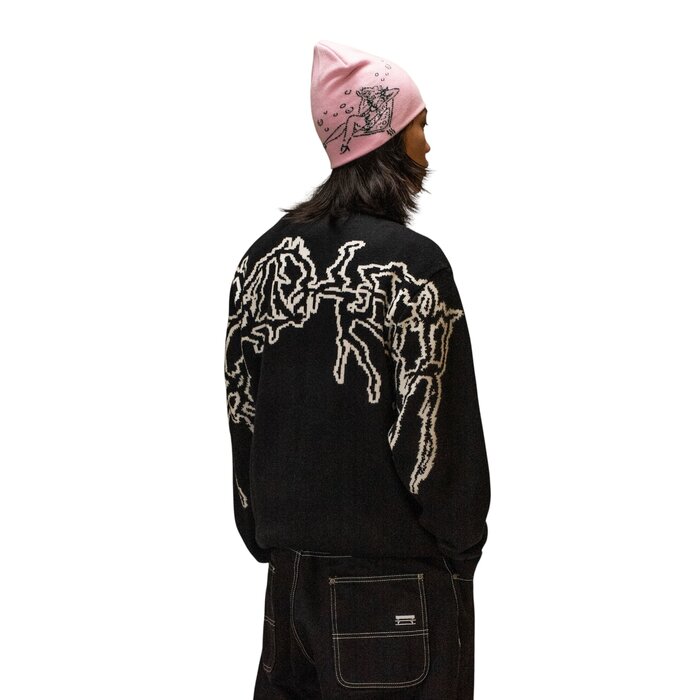 Jacker Skeleton Knit Crewneck - Black