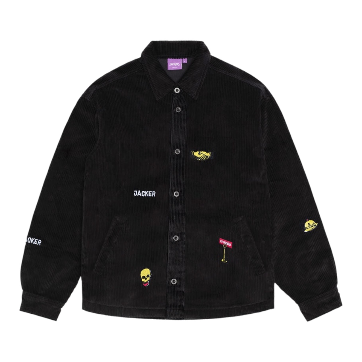 Jacker Deal Overshirt Corduroy - Black