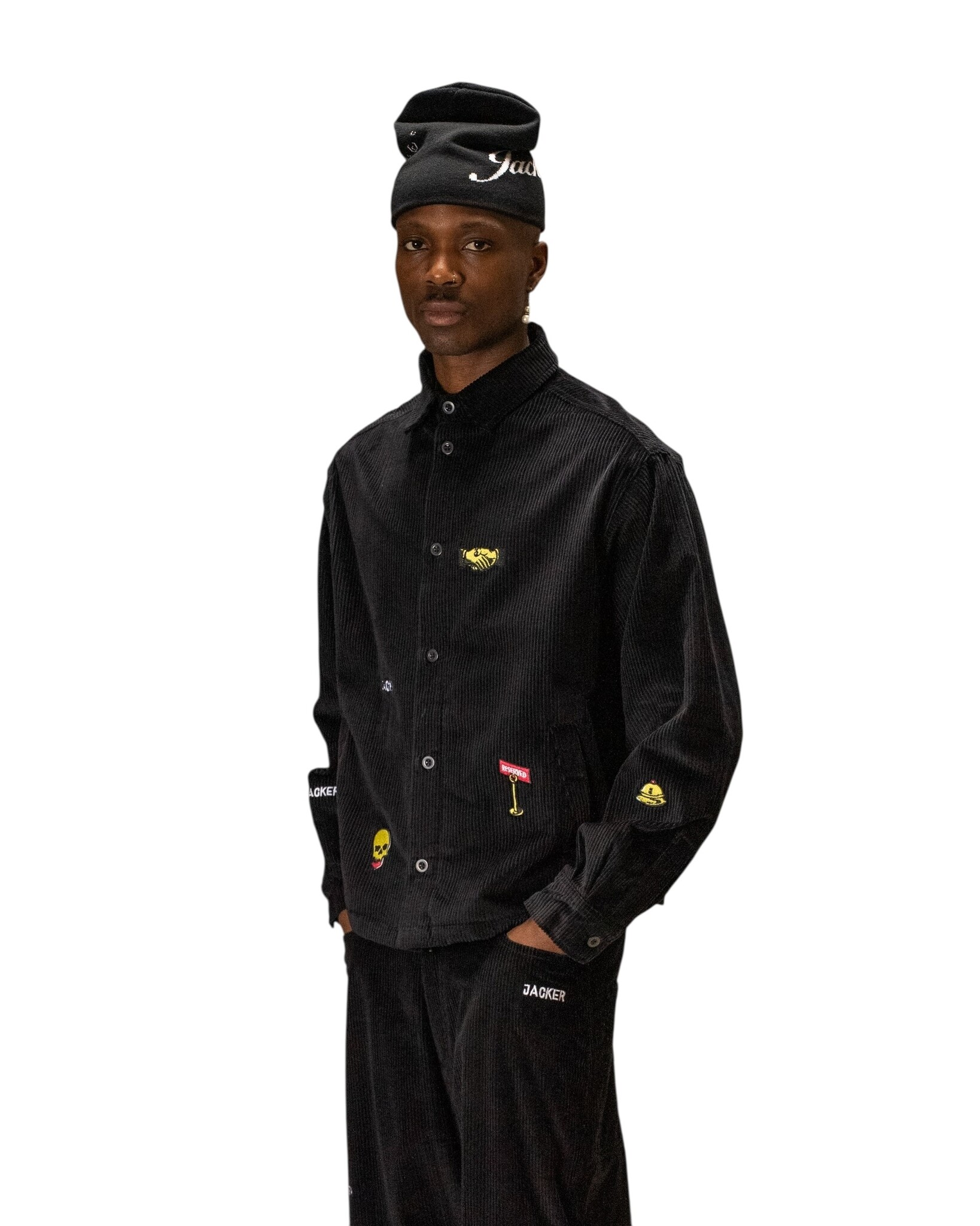 Jacker Deal Overshirt Corduroy - Black