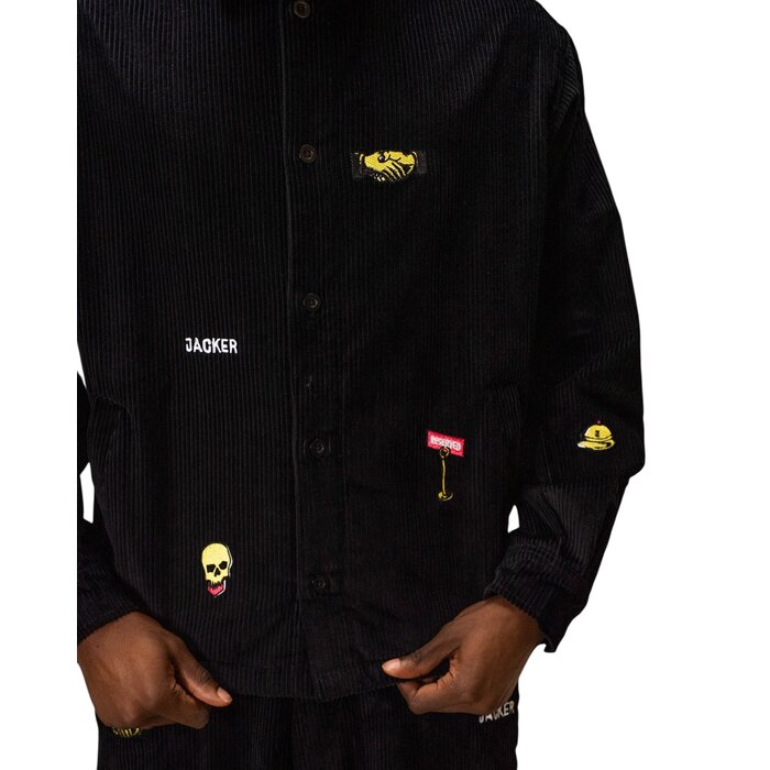 Jacker Deal Overshirt Corduroy - Black