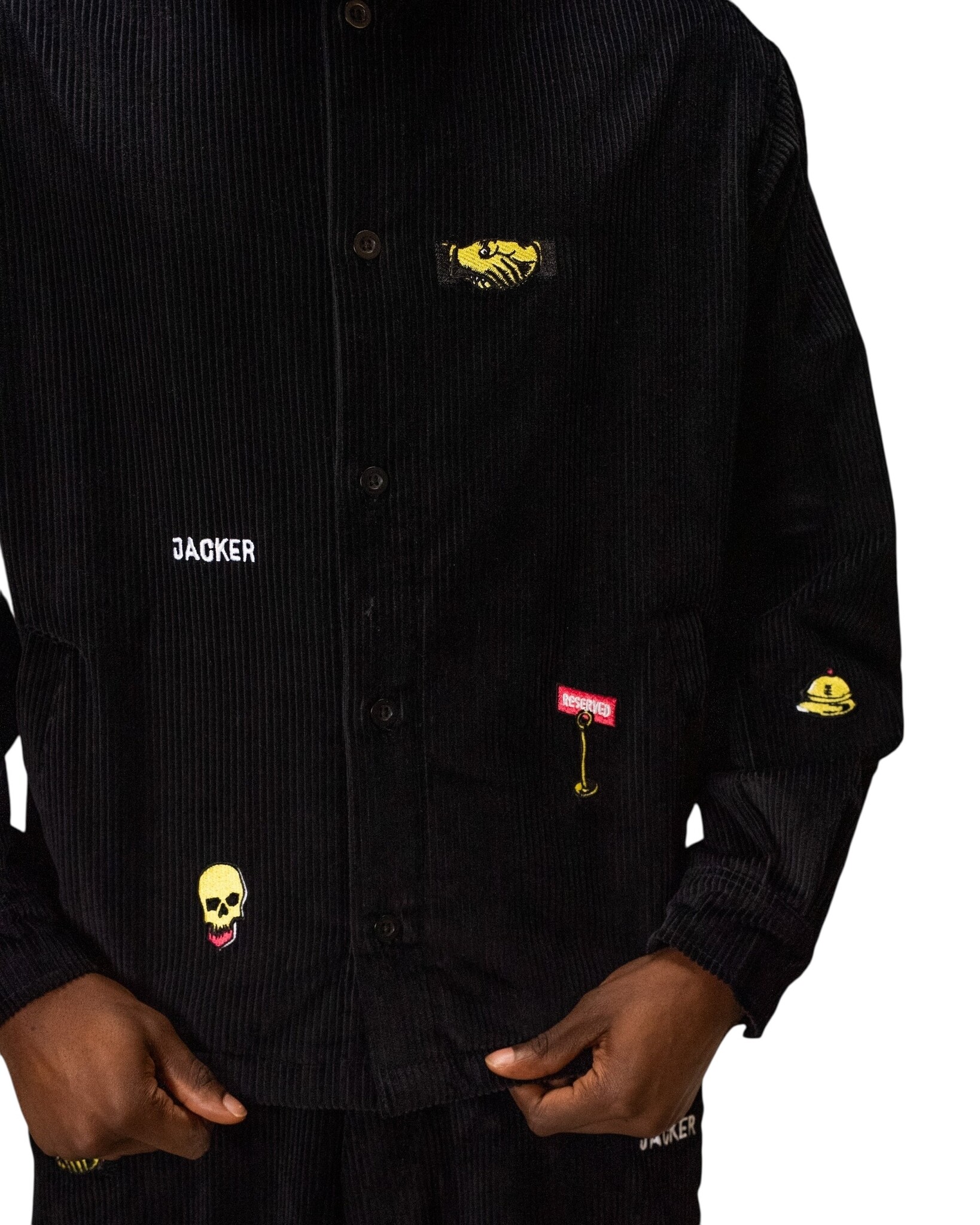 Jacker Deal Overshirt Corduroy - Black