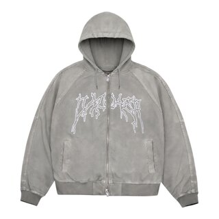 Jacker Skeleton Canvas Jacket Canvas - Grey