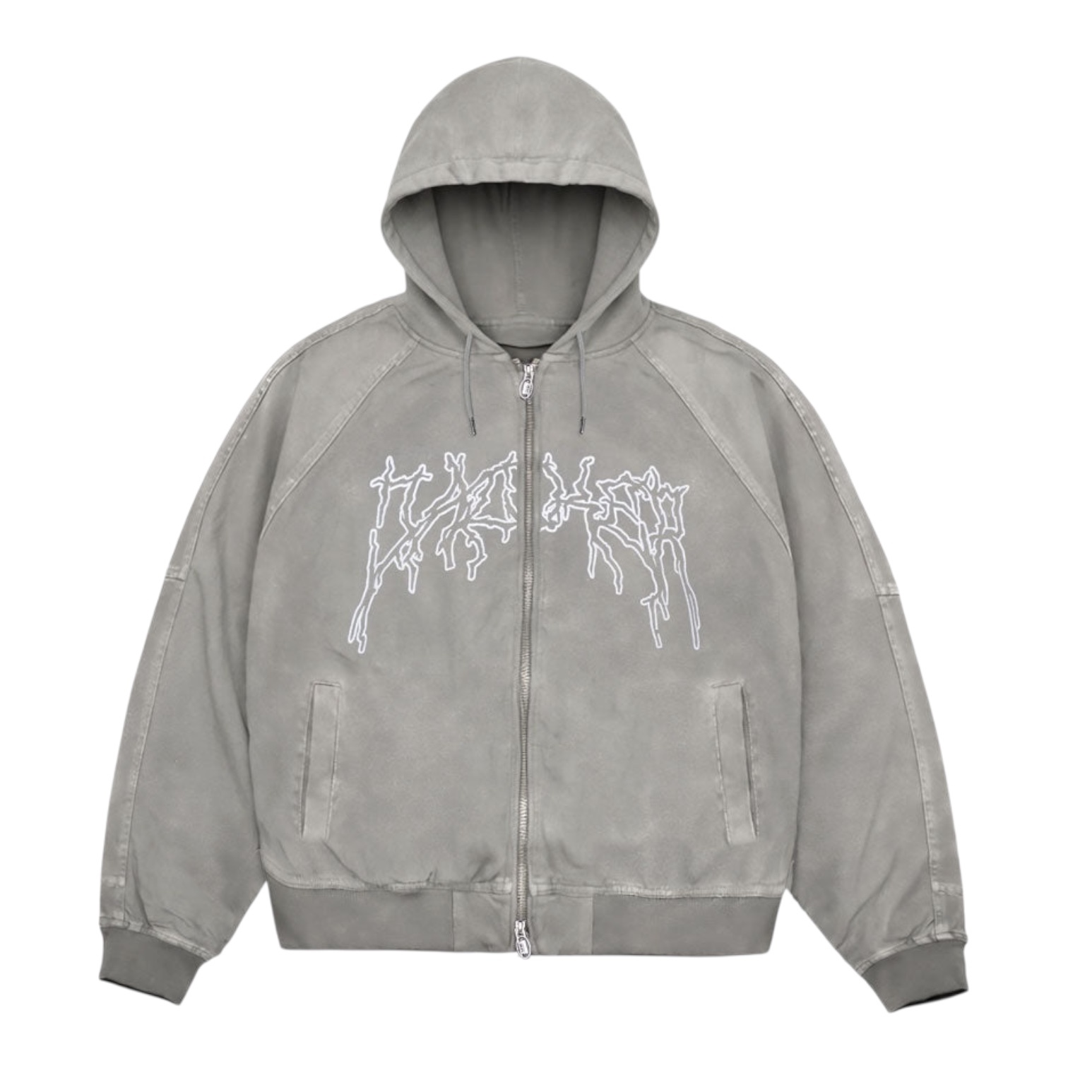 Jacker Skeleton Canvas Jacket Canvas - Grey