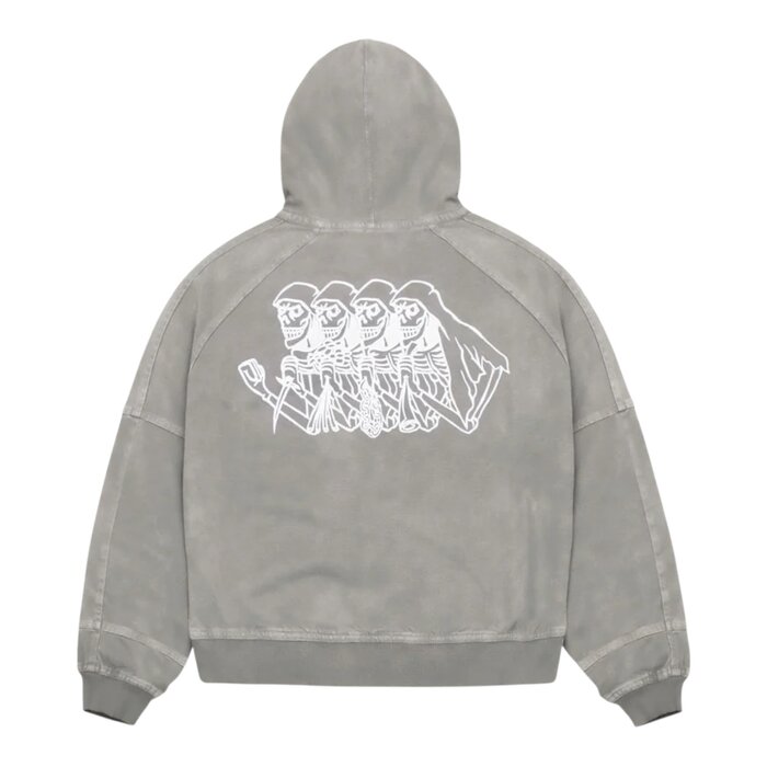 Jacker Skeleton Canvas Jacket Canvas - Grey