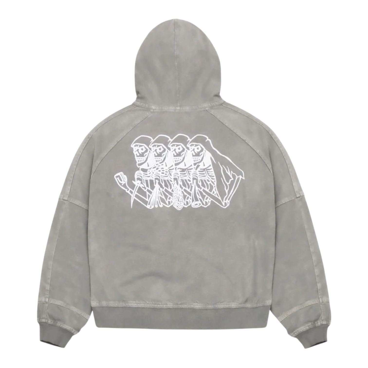 Jacker Skeleton Canvas Jacket Canvas - Grey