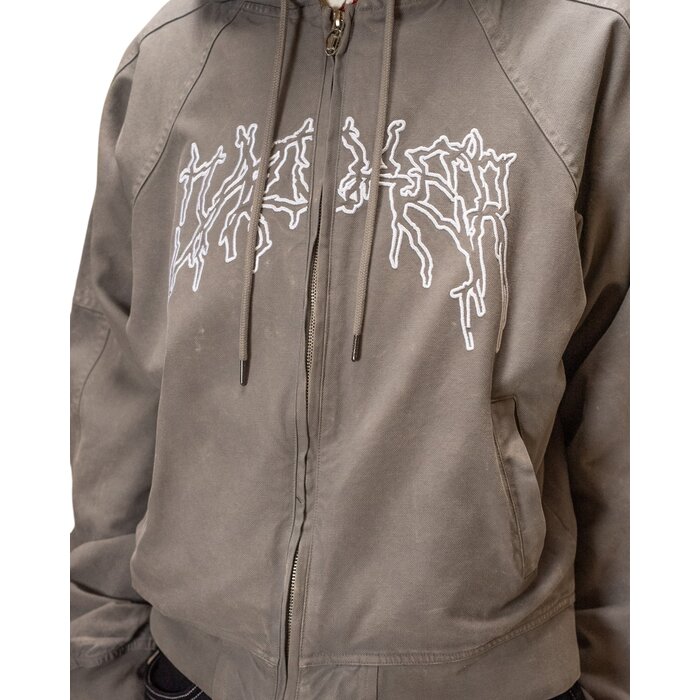 Jacker Skeleton Canvas Jacket Canvas - Grey