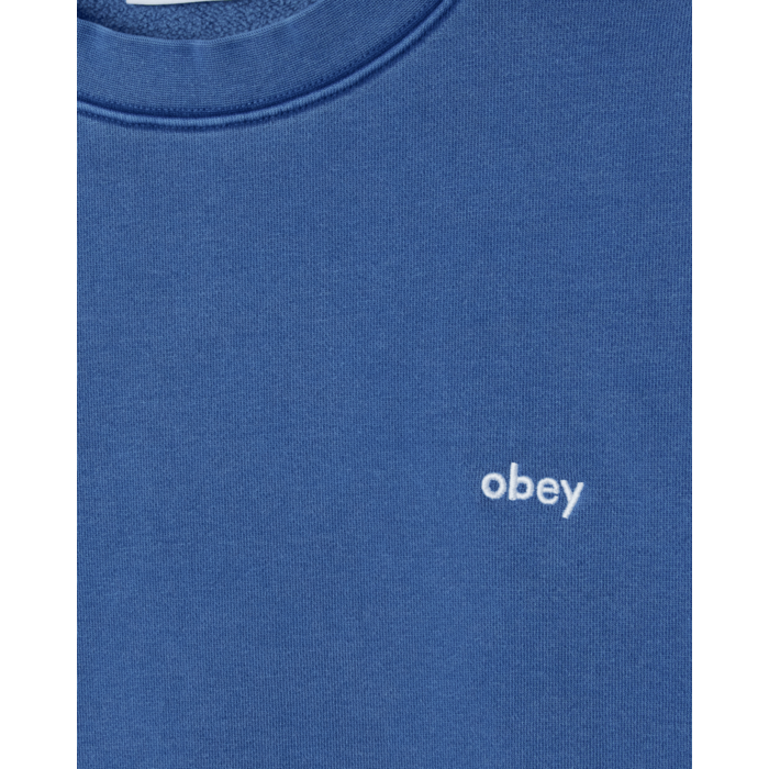Obey Lowercase Pigment Crew - Pigment Electric Indigo