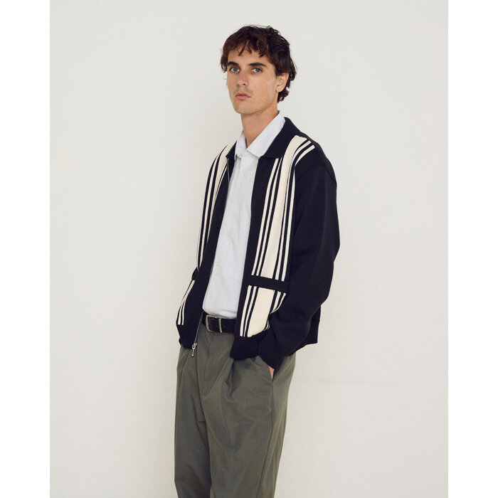 Obey Matt Zip Up Sweater - Black Multi