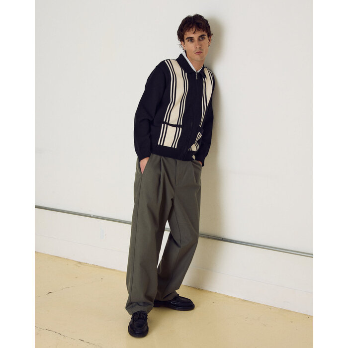 Obey Matt Zip Up Sweater - Black Multi