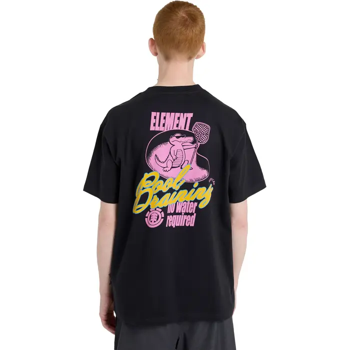 Element Pool Draining S/S T-Shirt - Off Black