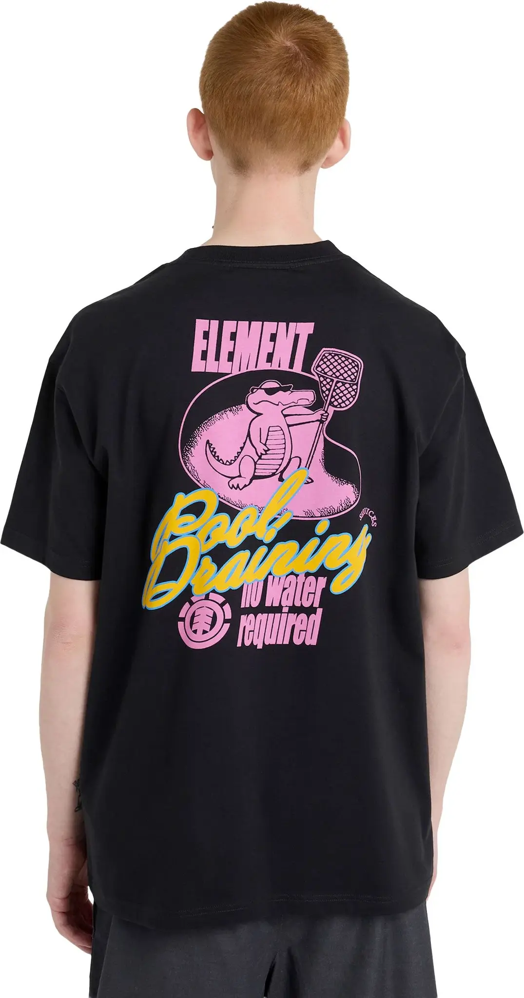 Element Pool Draining S/S T-Shirt - Off Black