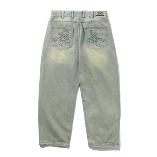 Butter Scorpion Stitch Denim Jeans - Tinted Light Blue