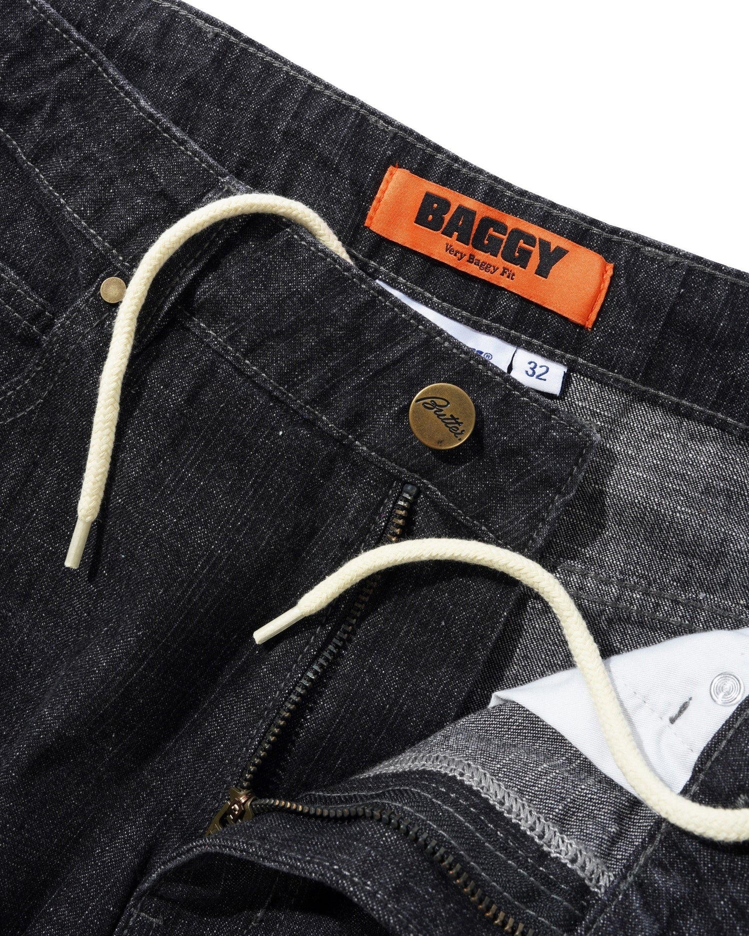 Butter Scorpion Stitch Denim Jeans - Slub Black