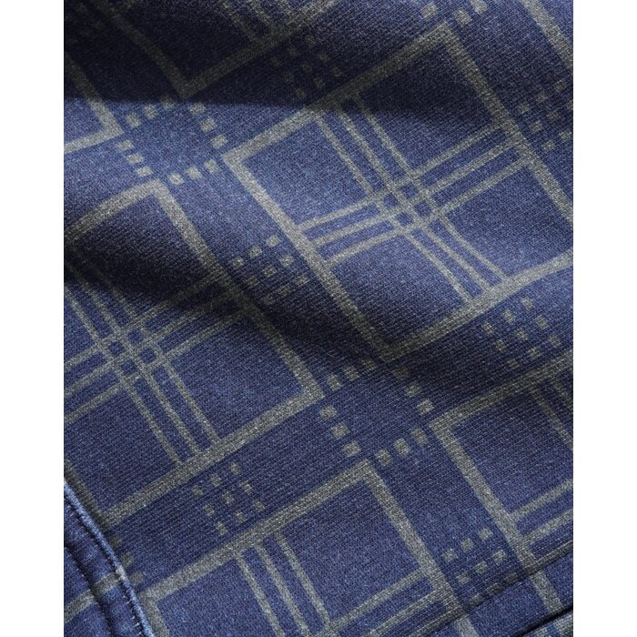 Butter Amplify Zip-Thru Hood - Washed Navy Plaid