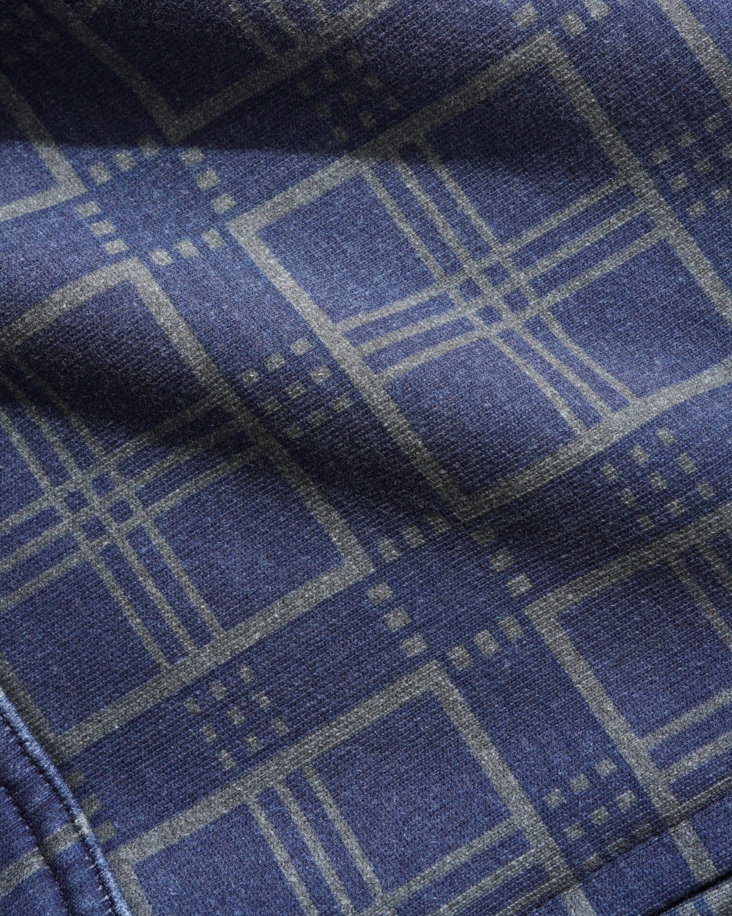 Butter Amplify Zip-Thru Hood - Washed Navy Plaid