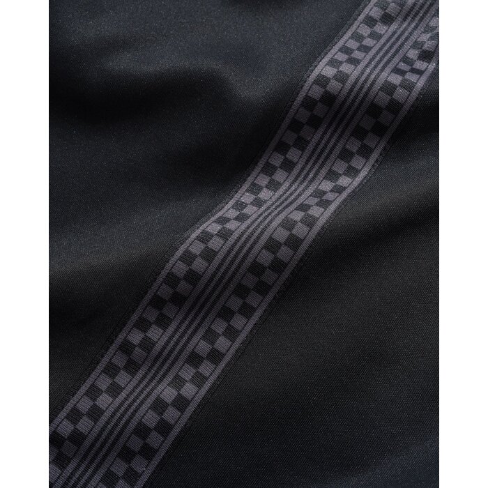 Butter Check Tape Trackpants - Black