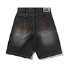 Scorpion Stitch Denim Shorts - Slub Black