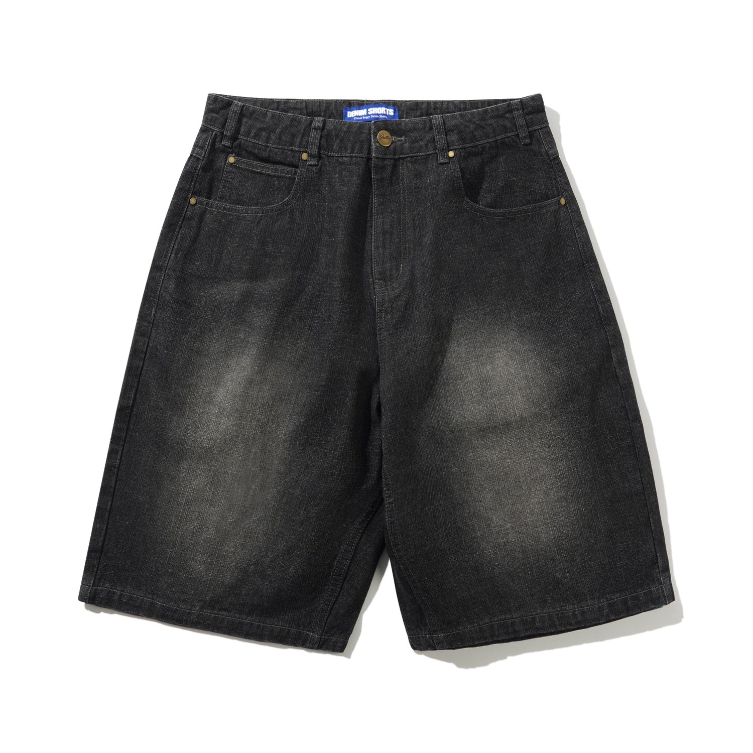 Butter Scorpion Stitch Denim Shorts - Slub Black