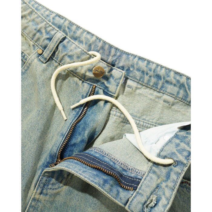 Butter Scorpion Stitch Denim Shorts - Tinted Light Blue