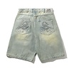 Scorpion Stitch Denim Shorts - Tinted Light Blue