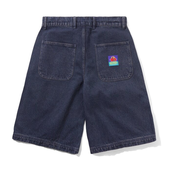 Butter Work Shorts - Distressed Tinted Indigo