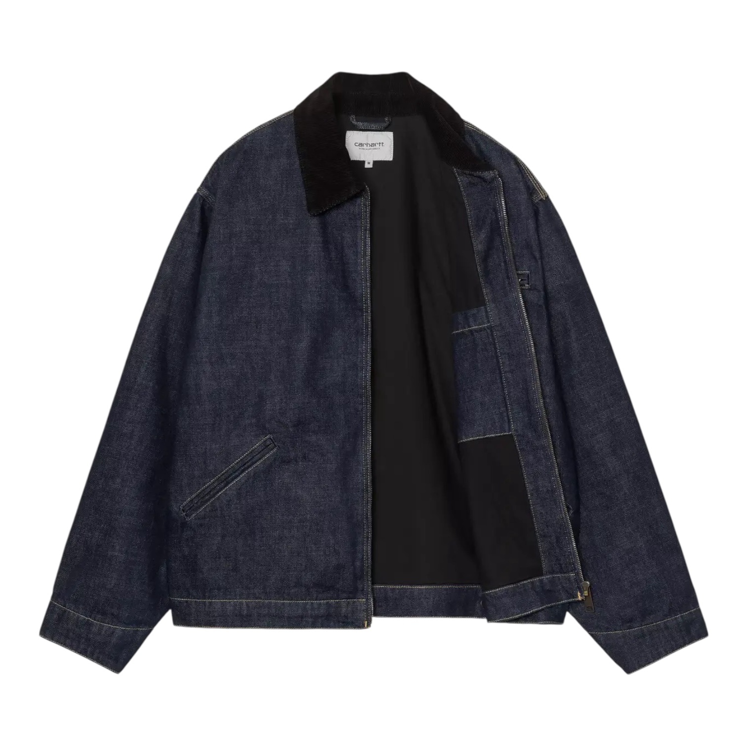 Carhartt WIP OG Detroit Jacket - Blue/Black (Rinsed)