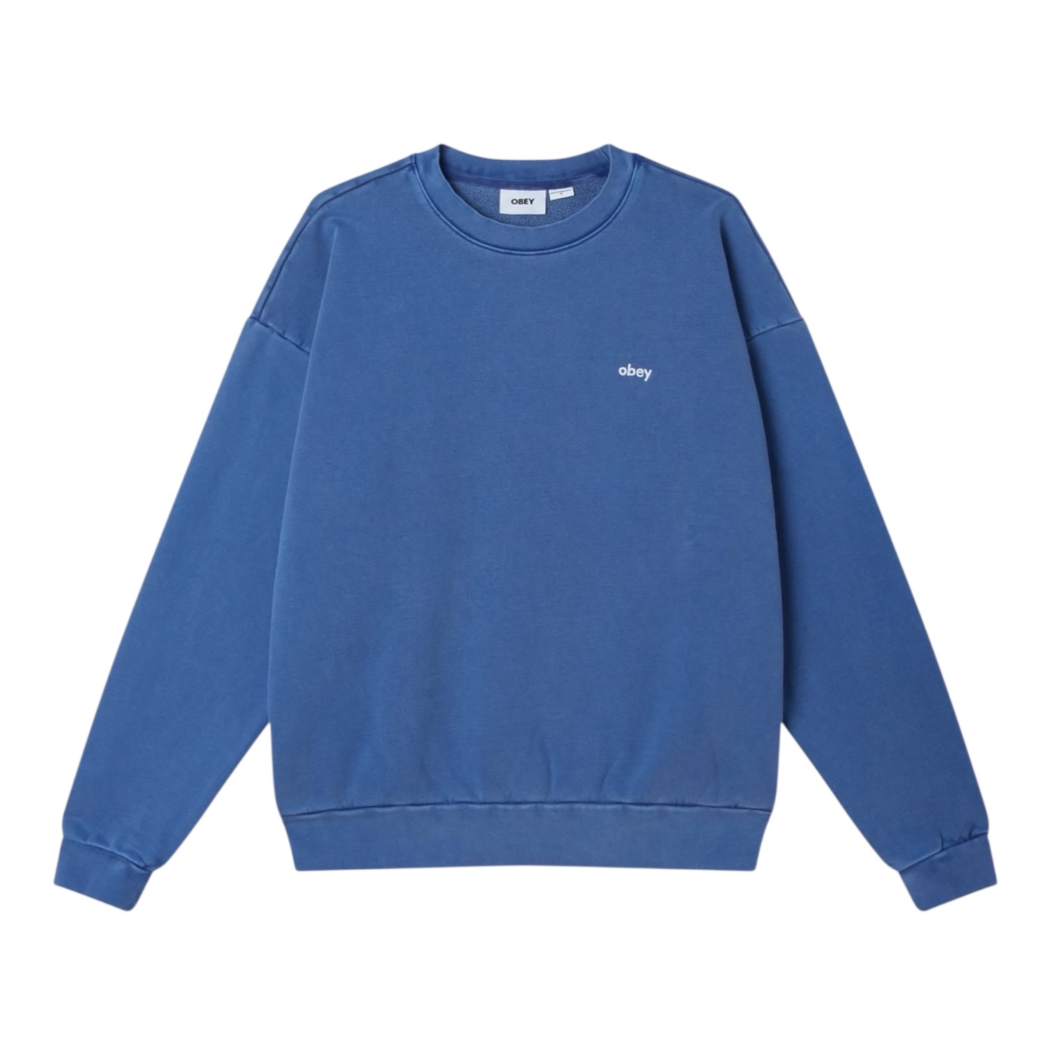 Obey Lowercase Pigment Crew - Pigment Electric Indigo