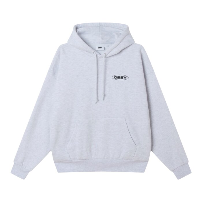 Obey Oval Cities Hood - Ash Grey
