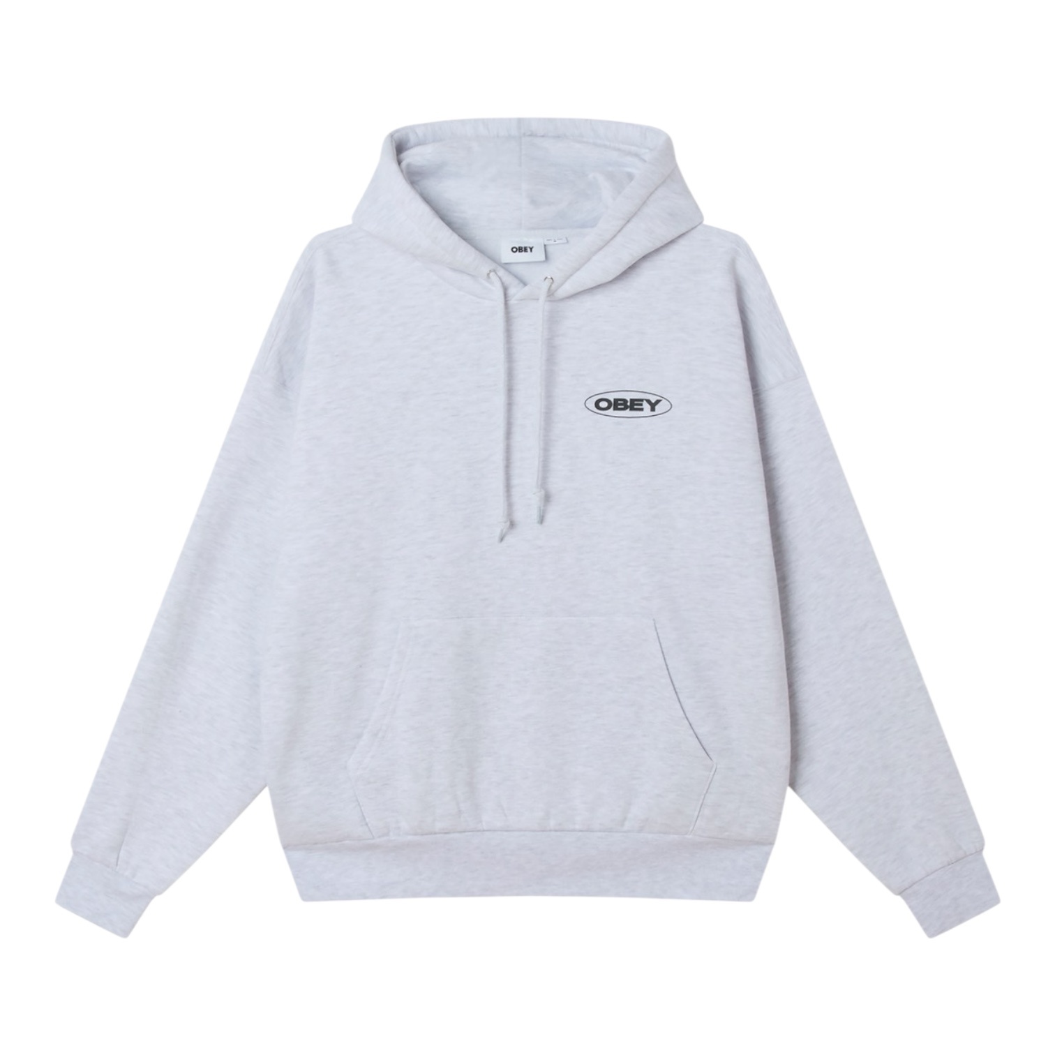 Obey Oval Cities Hood - Ash Grey