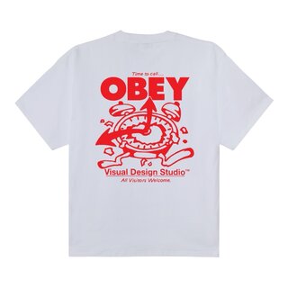 Obey Time to call Obey T-Shirt - White