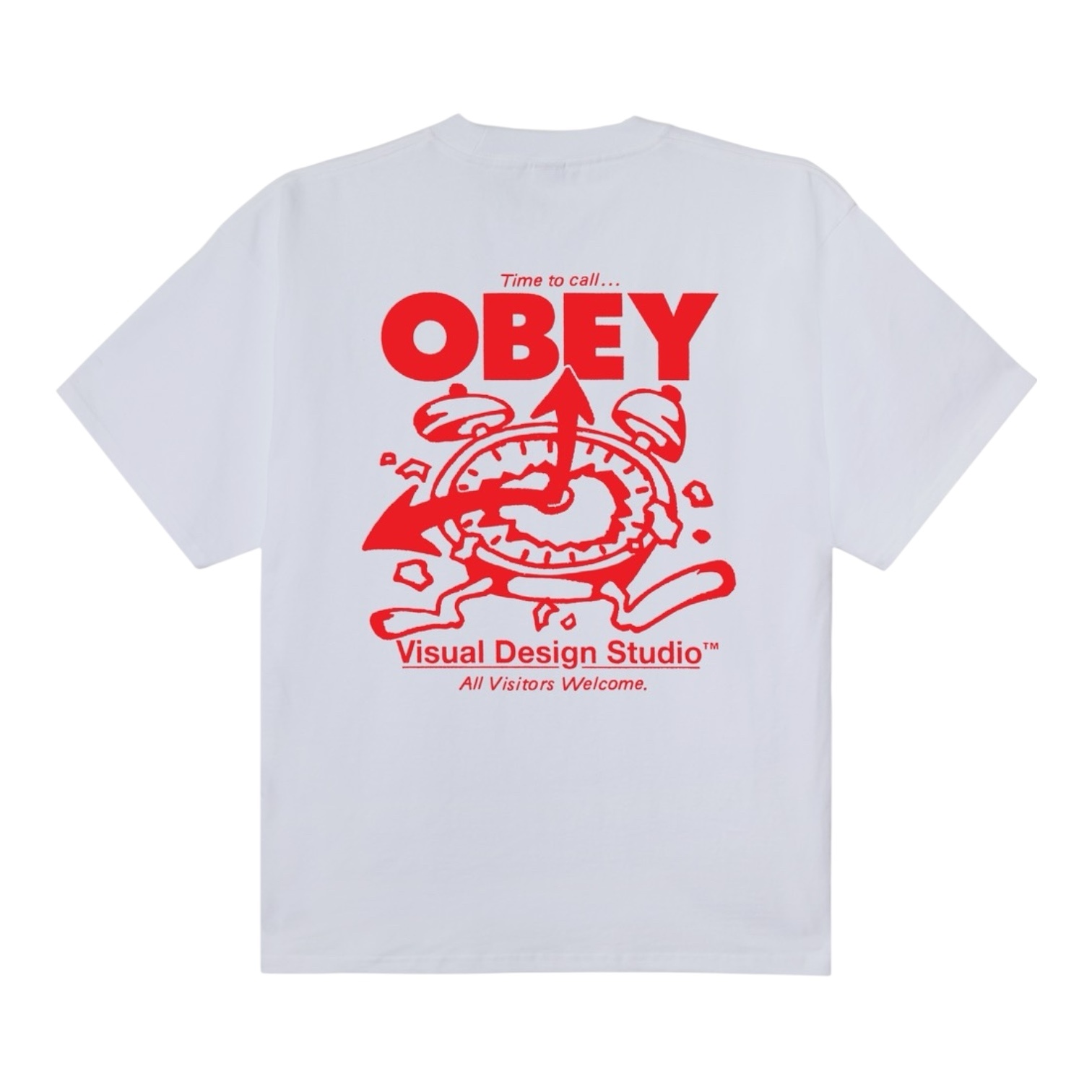 Obey Time to call Obey T-Shirt - White