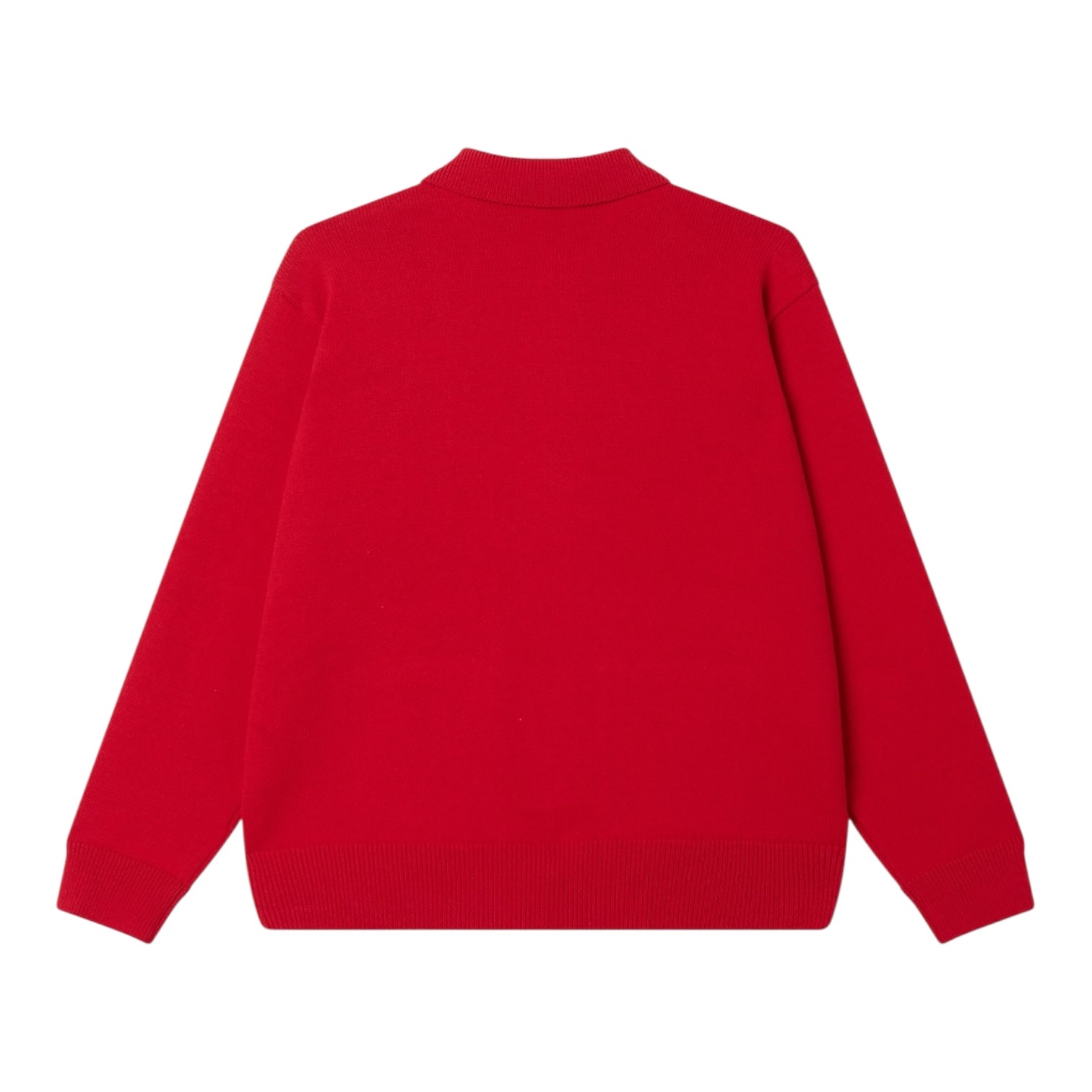 Obey Matt Zip Up Sweater - Red Multi