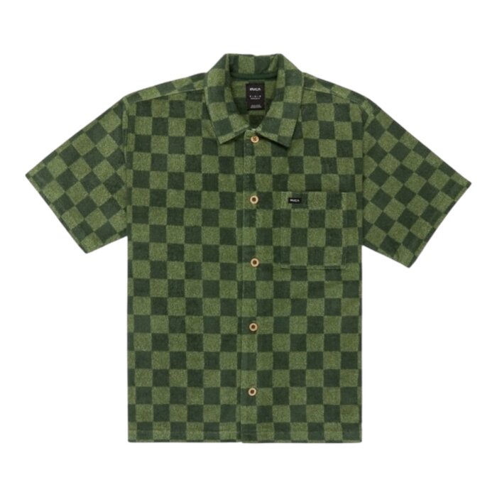 Ruca Antonia Figueiredo Checker Sponge S/S Shirt - Green Check