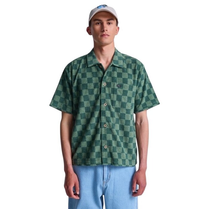 Ruca Antonia Figueiredo Checker Sponge S/S Shirt - Green Check