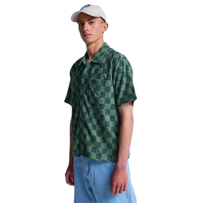 Ruca Antonia Figueiredo Checker Sponge S/S Shirt - Green Check