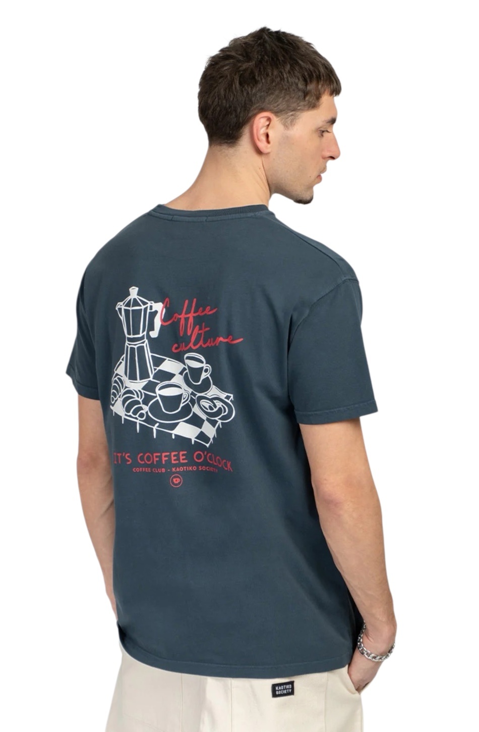 Kaotiko Coffee Time T-Shirt - Navy