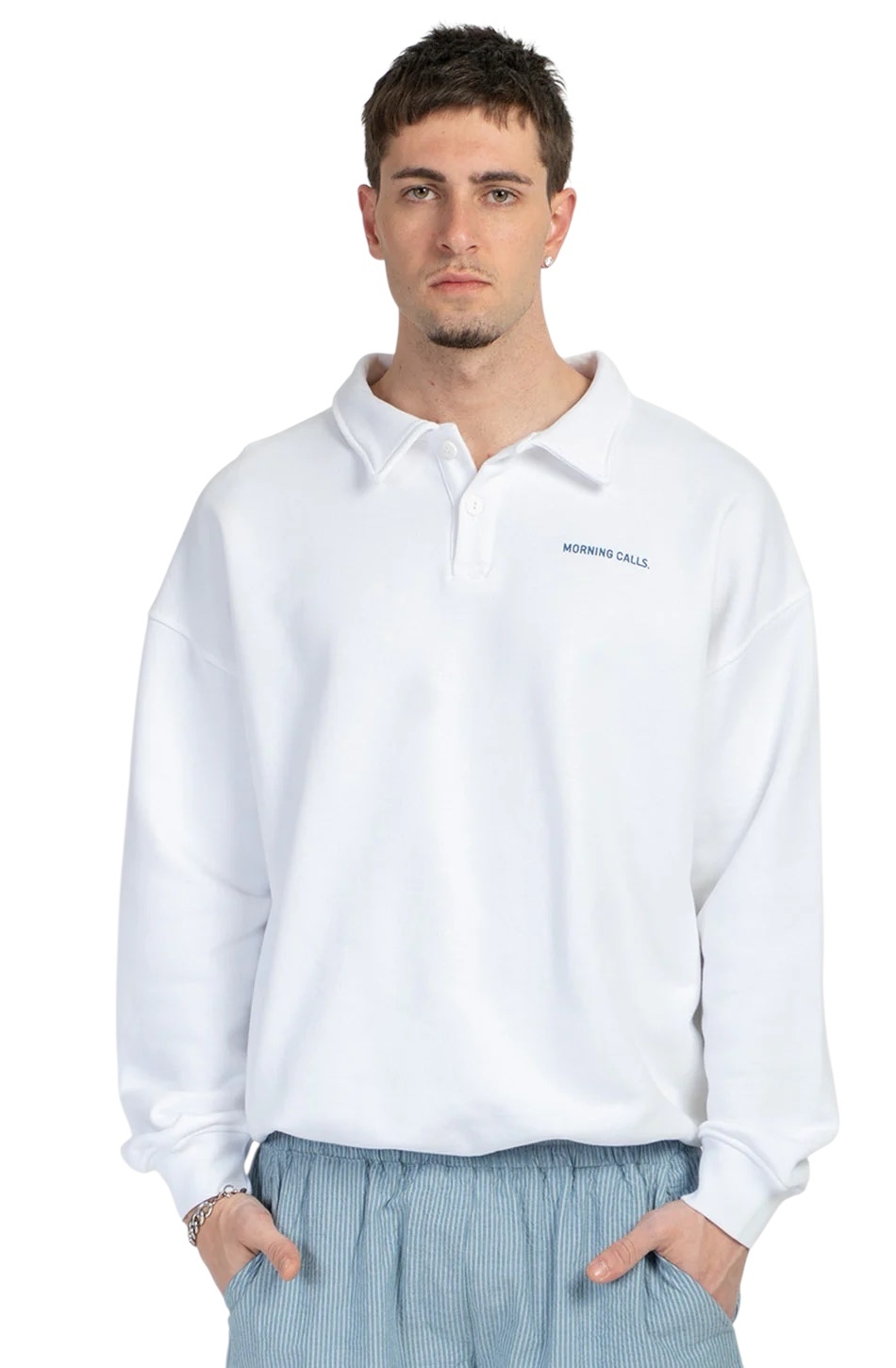 Kaotiko Crew Polo Morning Calls - White