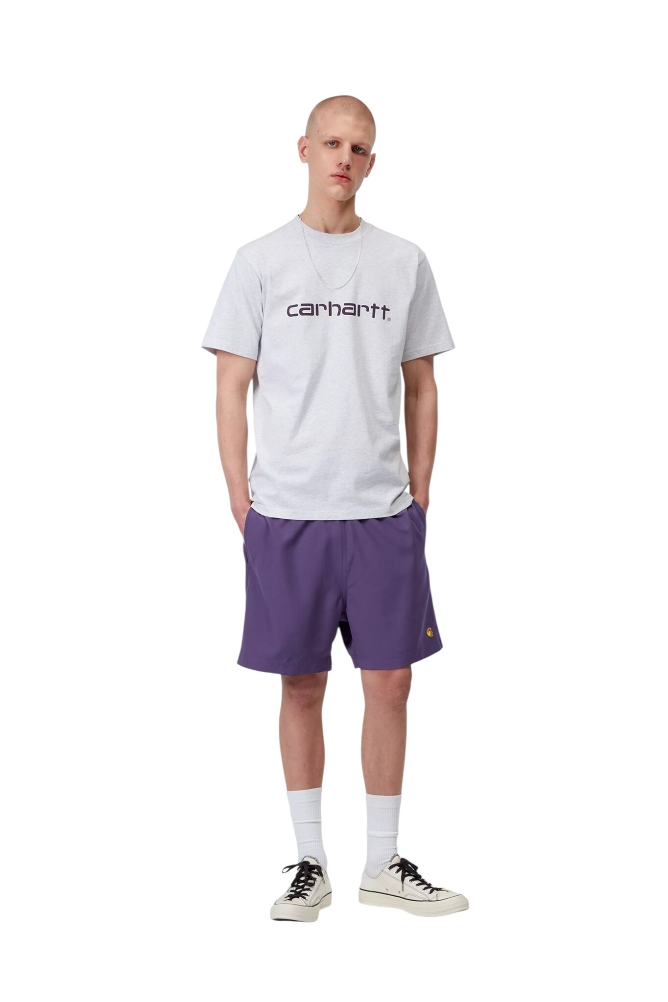Carhartt WIP Chase Swim Trunks - Calla/Gold