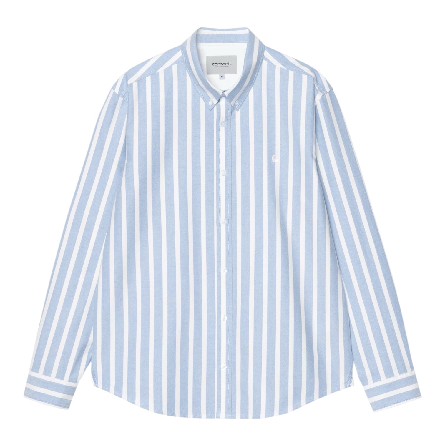 Carhartt WIP L/S Deven Shirt - Deven Stripe/Bleach/White